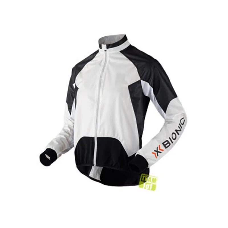 X-Bionic Windsphere Cycling Jacket Mens in Black/White Small