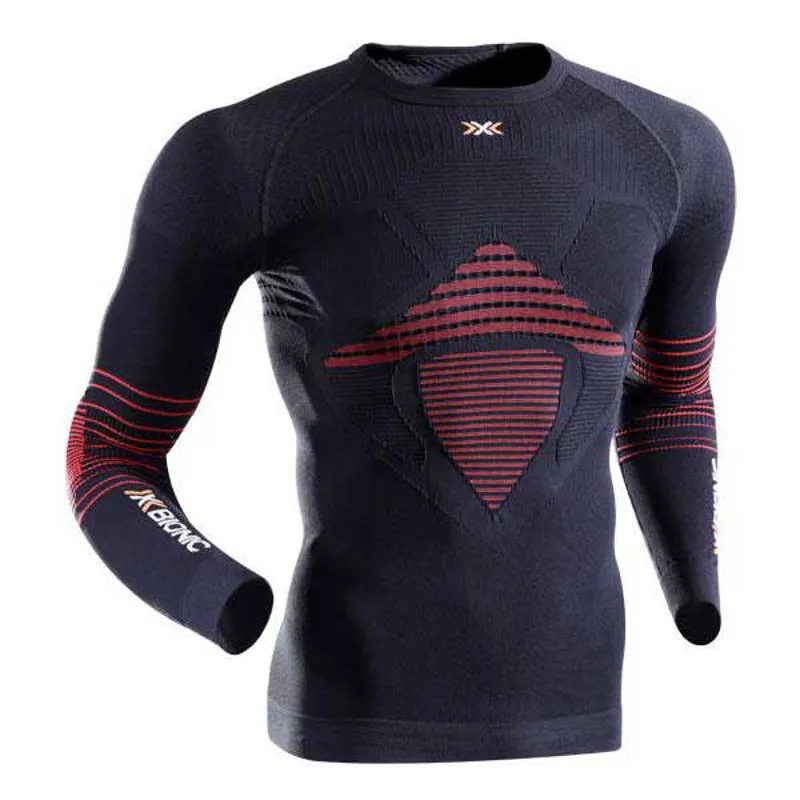 X-Bionic Energizer MK2 Winter Baselayer Mens in Black/Red L/XL