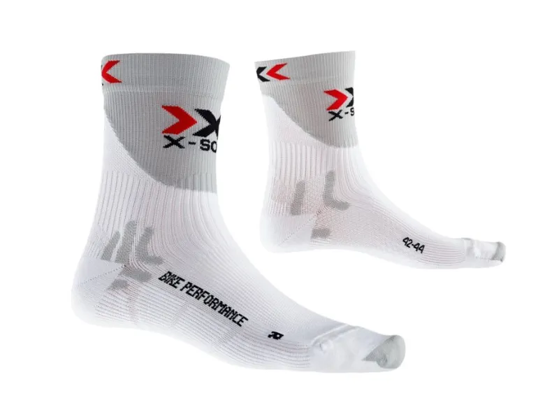 X- Bionic Bike Performance Cycling Sock in White